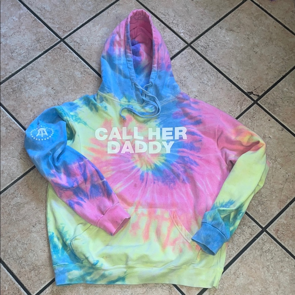 Call Her Daddy Colorful Tie-Dye Hoodie